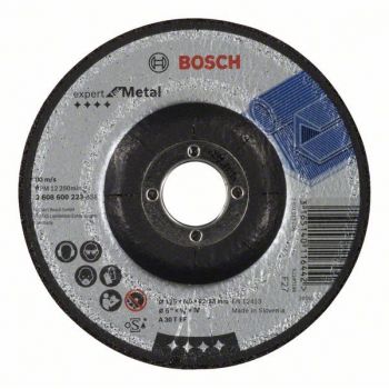 Обдирочный диск по металлу BOSCH Expert. Диам.125 мм. 125х6.0х22.23 мм., 12250 об/мин.