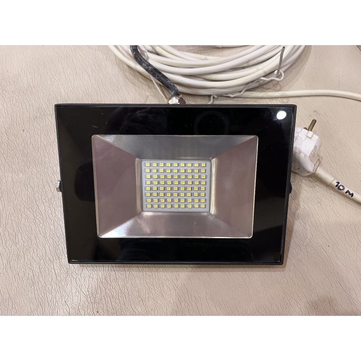 Прожектор светодиодный GTV LD-FLXС50W-64-E, 220 В, 50 Вт, iP65. Кабель 10 м/п.