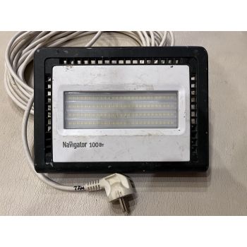 Прожектор светодиодный Navigator NFL-01-100-4K-LED, 220 В, 100 Вт, iP65. Кабель 17 м/п.  